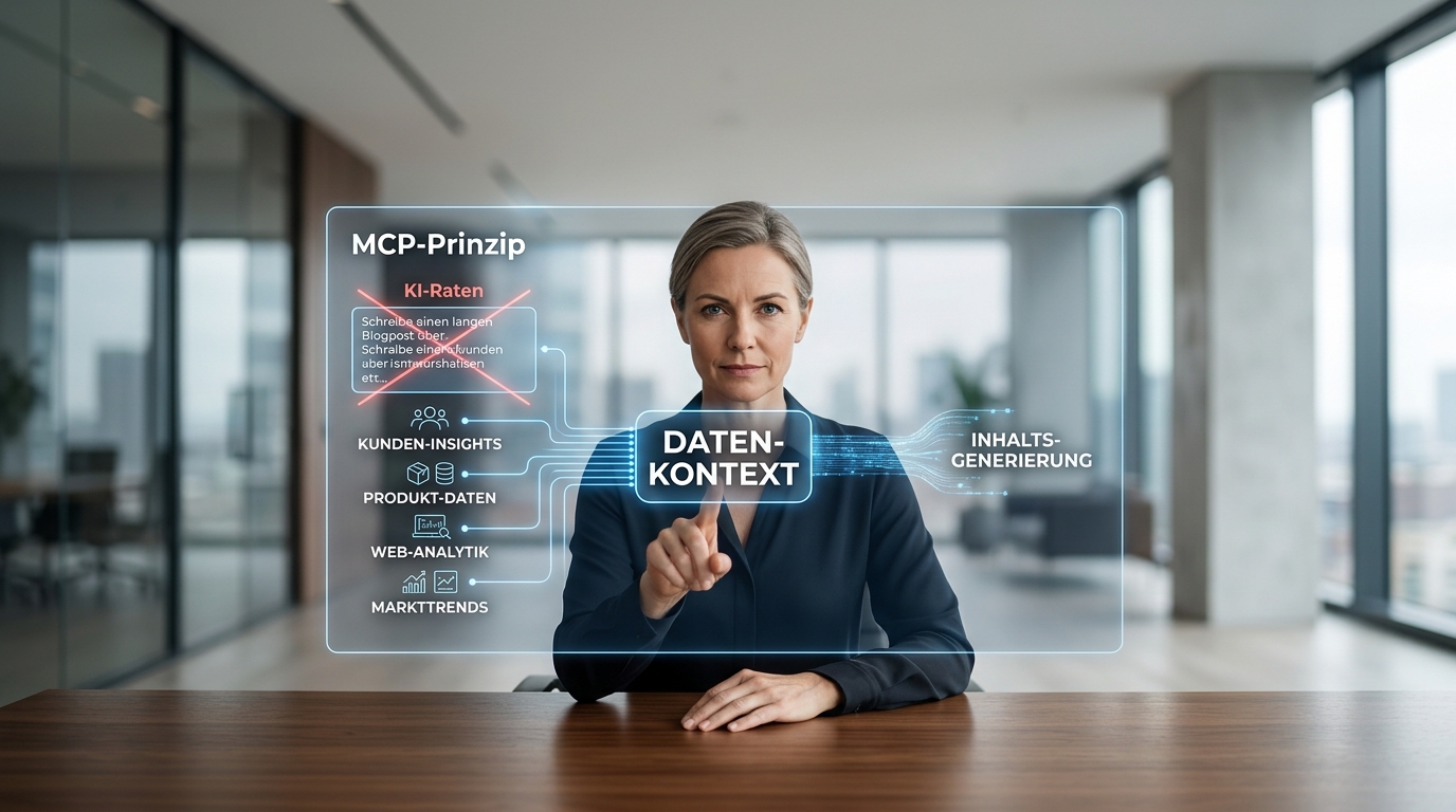 Das Ende des KI-Ratens: Wie das 'MCP-Prinzip' aus dem UX-Design dein Content-Marketing revolutioniert